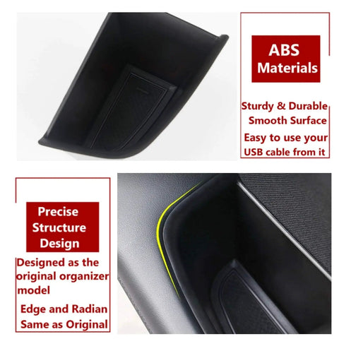 Door Handle Organizer Tray For Mazda 3 2019 To 2025 And CX 30 2020 To 2025, close-up of ABS material and design details.