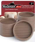 Lock Down Your Heavy Furniture With These Eight Premium Two Inch Rubber Coasters And Non Slip Caster Cups. Set of 8 rubber cups for hardwood floors.