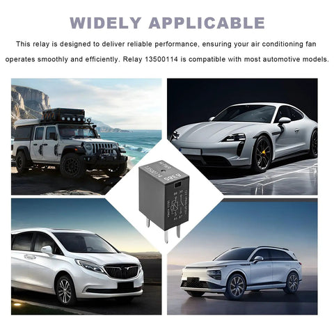Two Pack 12V Car AC Relay 40A 4 Pin Quick Connect High Power Auto Relay For Cooling Fans in various vehicle models