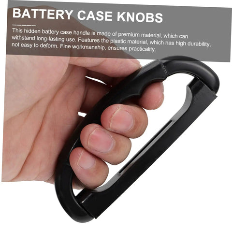 3 Pack Heavy Duty Black Plastic Pull Handles Built Like Tanks For Toolboxes And Storage Cases Rugged Surface Mount Cabinet Knobs Straight Up Zero Hassle Swaps