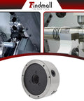 6 Inch Lathe Chuck 160mm CNC 3-Jaw Self-Centering Lathe Chuck With Internal And External Jaw Sets, Cast Iron Body And Semi-Steel Build