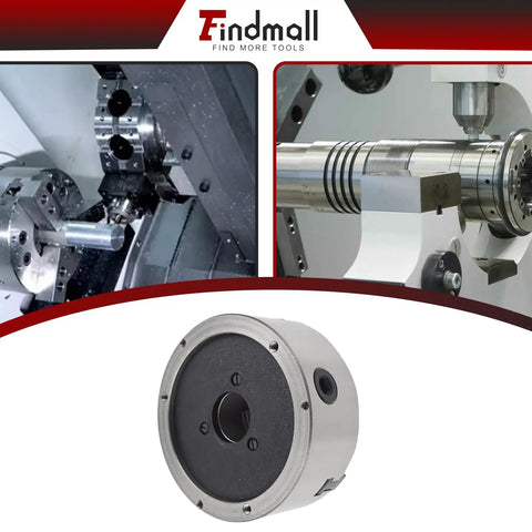 6 Inch Lathe Chuck 160mm CNC 3-Jaw Self-Centering Lathe Chuck With Internal And External Jaw Sets, Cast Iron Body And Semi-Steel Build
