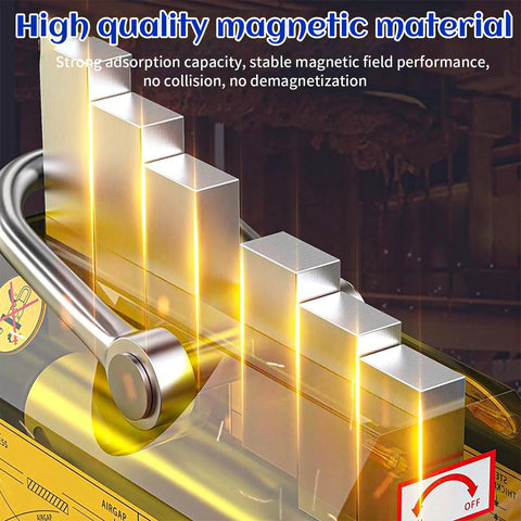 Magnetic lifter side view with release, 440 lb (200 kg) capacity, steel lifting magnet by Amazon