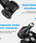 Close-up of GMC Front Lower Control Arm With Ball Joint Kit 2Pc Set showing solid steel/aluminum construction and components.