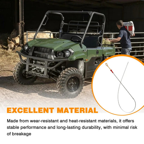 Oil Gauge Dipstick 52005-0747 Replacement For Mule 4000 4010 2015 To 2023 shown with utility vehicle in barn