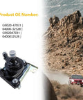 Electric Inverter Coolant Pump Water Pump With Bracket for 2004 To 2009 Toyota Prius Hybrid, black pump with installation bracket.