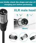 Close-up of XLR male head on 42V 2A Lithium Battery Charger for 36V E Bikes and Scooters with 3 Pin Connector
