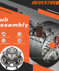 Pair Rear Wheel Hub And Bearing Assembly For Honda CRV Ex Ex LX Fwd Crosstour 2010 2015 And Accord Crosstour 2010 2011 Fwd With Japanese Kyodo Yushi AFI Grease For Your Ride, showing hub assembly diagram and details