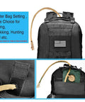 60L Tactical Backpack Rucksack For Outdoors Military Style Assault Pack With Detachable Front Bag And MOLLE System