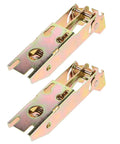 Beefy Heavy Duty Refrigerator Door Hinges With Spring, iron construction, universal fit, exterior drop down mount, set of two