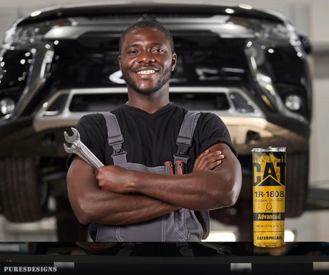 Mechanic with Oil Filter Cat Tumbler Coffee Cup for Car Lovers Gearheads Stay Unique at Work Great Gift for Him in Garage