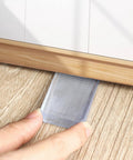 8 Pack Clear Furniture Leveler Shims Non Slip Rubber Table Wedges For Uneven Floors under furniture for stabilization.