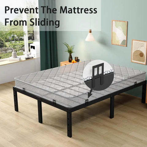 Set Of Six Anti Slip Mattress Holders For Metal Bed Frames, Heavy Duty Rubber Sliders on a mattress to prevent slipping.