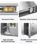 Patio Sliding Door Roller 1-1/2 Inch Steel Ball Bearing Replacement Kit for Most Sliding Doors Premium Stainless Steel Corrosion-Resistant Rollers
