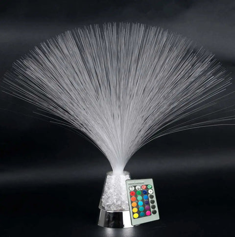 Remote Control Fiber Optic Party Lantern LED Table Centerpiece With Multicolor Changing Lights 16 Brightness Modes Colorful Home Party Decor