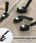 Zipper Repair Kit 18 Piece Universal Quick Install Replacement Zipper Heads For Size 3, 5, And 8 nylon, plastic zippers