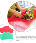 Ultra Thin Tissue Paper Sheets 66x50cm 40 Pack with High Light Transmission wrapping flowers, showcasing crafting use.