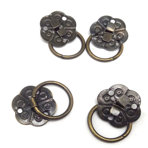 Straight Up Slick Vintage Bronze Ring Drawer Pulls For Cabinets Heavy Duty Metal Knobs With Screws No Fuss Easy Install Retro Furniture Hardware Level Up Your Home Instantly