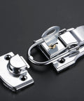 Super Tight Fit Metal Hasp Buckle With Key For Suitcase, Locker, Cabinet Doors, Desk Drawers And Tool Chests To Keep Stuff Locked And Safe Today chrome metal lock clasp