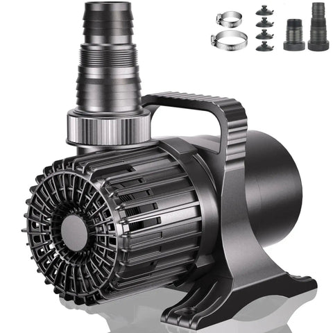 Beefy 7000GPH Submersible Pond Pump For Fountains, Aquariums, Waterfalls And Hydroponics, 320W UL Listed Outdoor Ready