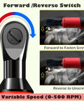 Cordless Ratchet Wrench 3 8 Inch Compatible With Milwaukee 18V Battery 500 RPM brushless power wrench demonstration