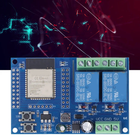 ESP Relay Module Two Channel 5V Relay Board With 4MB Flash For Secondary Development Learning