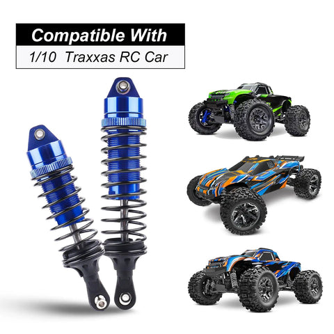 Oil Type RC Shocks For 1/10 Traxxas Slash 4x4 Hoss Rustler Stampede Bandit VXL Nitro Damper Upgrade Blue with RC cars