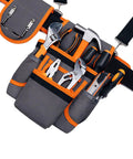 Heavy Duty Tool Belt With Double Layer Padded Suspenders Adjustable Straps Triple Stitched Oxford Fabric Hammer Pouch Organizer with tools