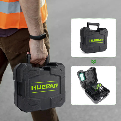 Carrying case for Self Leveling Green Cross Line Laser Level With 360 Degree Horizontal Beam And 140 Degree Vertical Plumb Dots