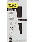 Pro-Pak Drywall Sanding Paper, 25 Sheets, 120 Grit, 4.2 Inch By 11.25 Inch packaging front view