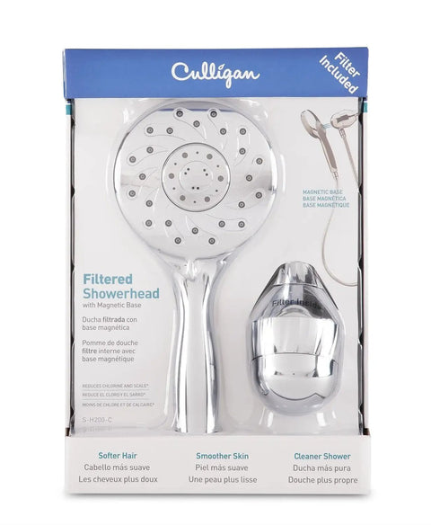 Packaging of Handheld Showerhead With Magnetic Dock, Filtered Water For Softer Skin And Hair, 5 Spray Settings, WHR140 Filter