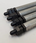 Aluminum Hydraulic Push Rods With Heat Treated Steel Ends For 1966 To 1984 Shovelhead Big Twin Engines With Hydraulic Lifters Replaces HD 17904 66 Made In The Usa, close-up