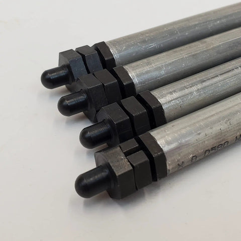 Aluminum Hydraulic Push Rods With Heat Treated Steel Ends For 1966 To 1984 Shovelhead Big Twin Engines With Hydraulic Lifters Replaces HD 17904 66 Made In The Usa, close-up