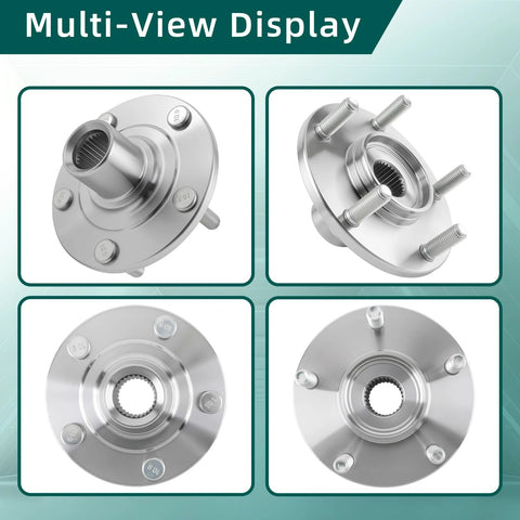 Front Wheel Hub Repair Kit For Dodge Caliber Jeep Compass Patriot Mitsubishi Lancer Outlander Outlander Sport 2007 Through 2017 SUV AWD Or FWD Ready To Roll 2 Pieces Replaces 510090 And BR930558K multi-view