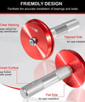 Close-up of handles from 43 Piece Bearing Press And Seal Driver Set With 39 Adapters And 4 Handles Pro Grade Heavy Duty Seal Installer Kit