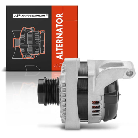 Alternator For Jeep Liberty 2005 2006 2.8L 12V 150 Amp With 6 Groove Decoupler Pulley Clockwise Rotation Direct Fit Easy Install