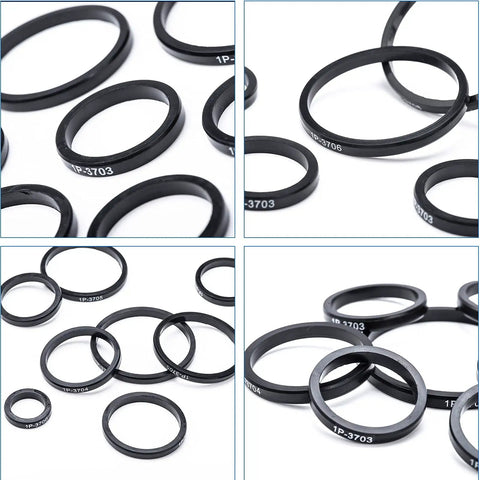 Heavy Duty Nitrile 90 Shore D Ring Kit With 9 Sizes And 80 Printed Rings For Hydraulic Hose Fittings Replacement Fits CAT Excavator 2701535 4C4784