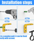Installation steps for Two Packs One And A Quarter Inch Heavy Duty Closet Rod Brackets In Stainless Steel Rustproof Flange End Supports