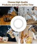 Food Grade Silicone Gasket Replacement Ring For Aluminum Stovetop Coffee Makers 3 Cup And 4 Cup Pots Durable Spare Seal