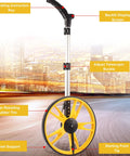 Eujgoov Distance Measuring Wheel, 99999.9m / ft Folding Digital with backlit display and adjustable telescopic buckle.