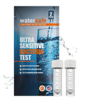 Heavy Duty Bacteria Water Test Kit For Drinking And Well Water Quick E Coli Detection Lab Grade Results In Six Hours Two Pack USA Made, with two sample vials.