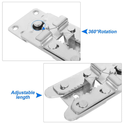 Rock Solid Sectional Couch Connectors Eight Piece Galvanized Iron Sofa Brackets With Seventy Two Rust Proof Screws For No Sweat Furniture Assembly And Heavy Duty Repairs