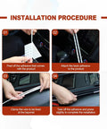 Installation steps for Car Cable Concealer Sleeve Kit With Adhesive Covers For USB And Audio Video Cables Flexible PVC Wire Sleeves.