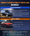 Jaguar Land Rover OBD2 Scanner OM501 Full System Diagnostic Tool With 15 Resets Oil ETC EPB ABS SAS Battery Read And Clear Fault Codes Plus Free Software Updates compatibility list for Land Rover and Jaguar models 1996-2023
