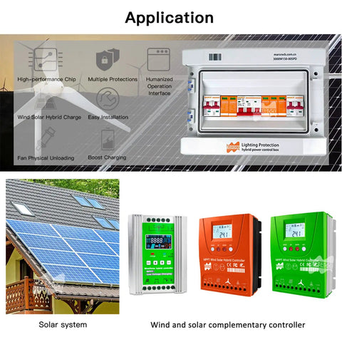 Tough Hybrid Solar Wind Power Controller With Lightning Protection And Hella Reliable Surge Guards For Zero Hassle Off Grid Battery Charging, featuring installation with solar panels.