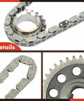 Close-up of 3 Piece Timing Chain Kit With Sprocket For Ford Ranger 1999 To 2008 Taurus 1999 To 2006 2007 Windstar components