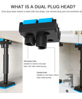 No Sweat Adjustable Telescopic Furniture Lifter Brackets For Bathroom Vanities with Dual Plug Head design.