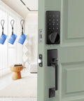 Keyless Entry Smart Door Lock With Touchscreen Keypad And Handle, Digital Deadbolt, App Control, door handle view