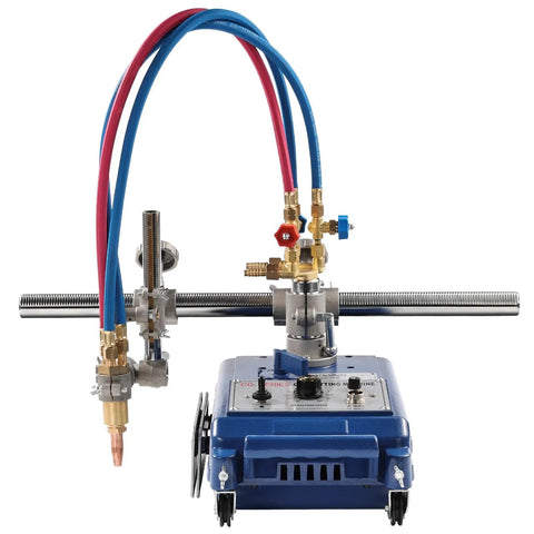 NoSweat JobReady Automatic Gas Track Torch Burner For StraightShot Pipe Flame Cutting HeavyDuty Beveling Machine With Quick Variable Speed Dial And 110V Plug And Play Power Setup