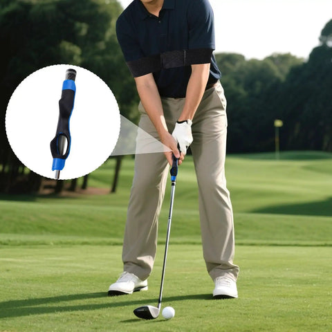 Two Grip Trainers And Swing Correcting Arm Band Set For Men And Women, Beginner Friendly Golf Training Aid To Lock In Hand Position